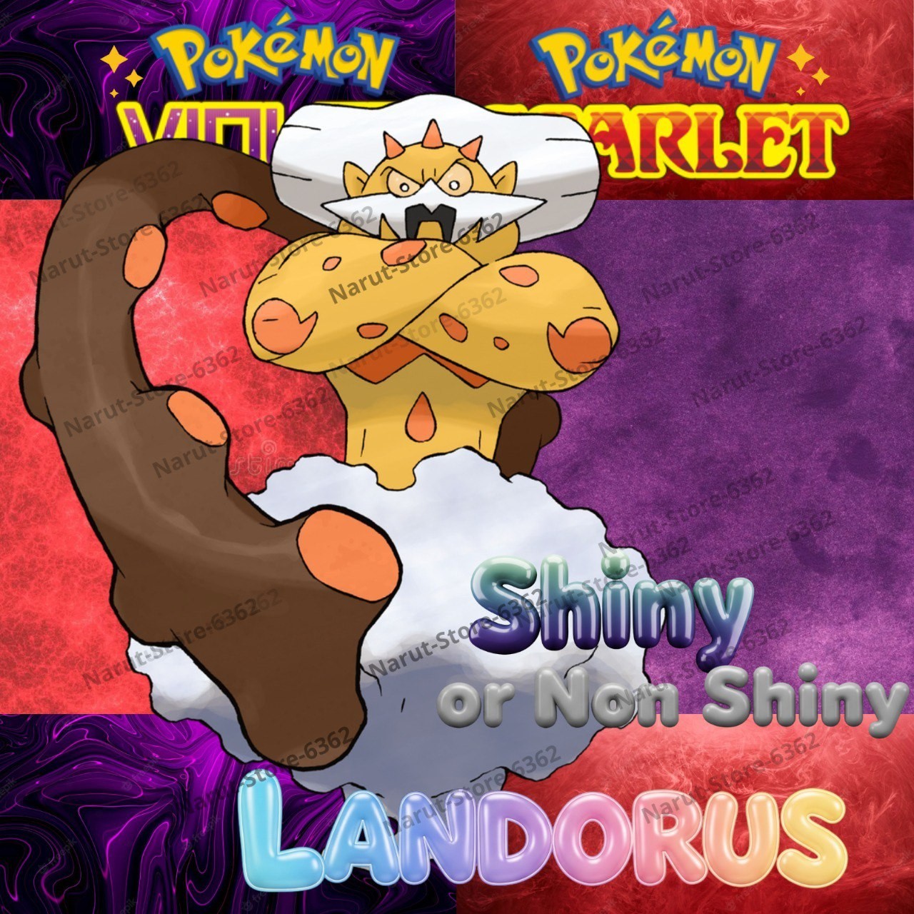 LANDORUS🔥SHINY OR NON SHINY🔥CUSTOM OR UNTOUCHED🔥 FOR POKÉMON SCARLET & VIOLET