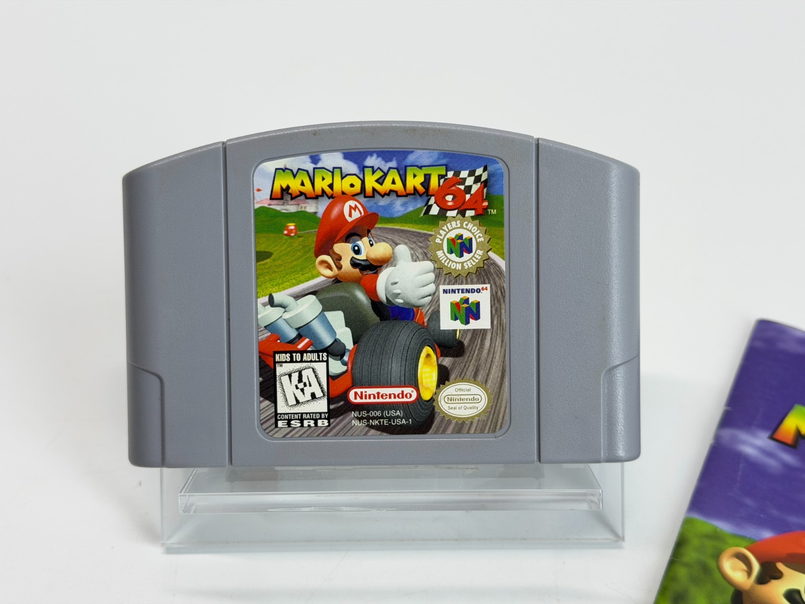 Mario Kart w/Booklet (Nintendo 64 N64) Authentic *TESTED* MILLION SELLER