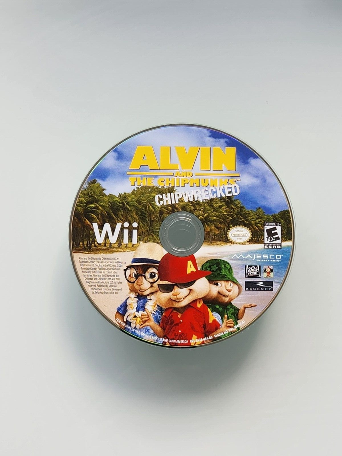 Alvin and the Chipmunks Chipwrecked Nintendo Wii – Disc Only