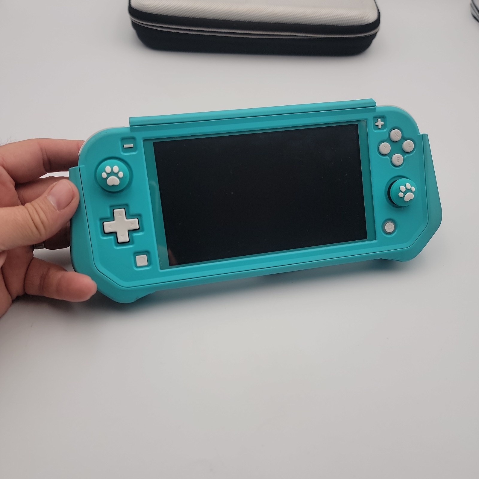 Nintendo Switch Lite HDH-001 32GB Turquoise Handheld Console W/ CASE Puppy Paw