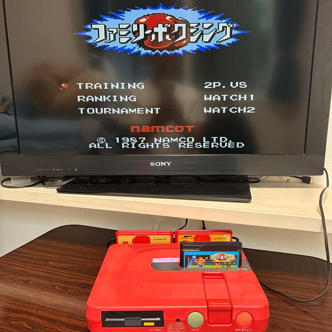 Sharp Twin Famicom Console AN-500R [Serviced & Tested] – From Japan