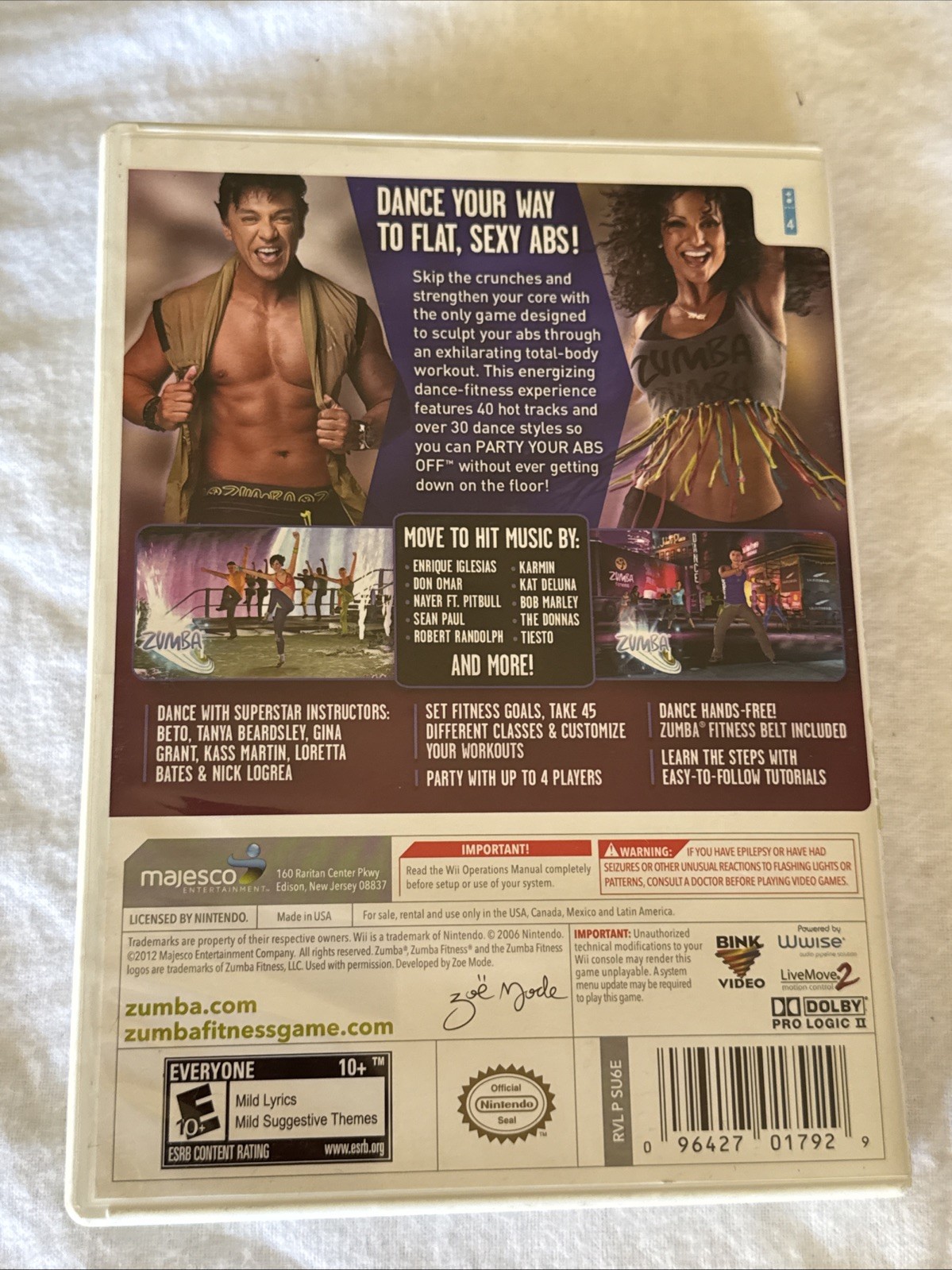 Zumba Fitness Core (Nintendo Wii, 2012)