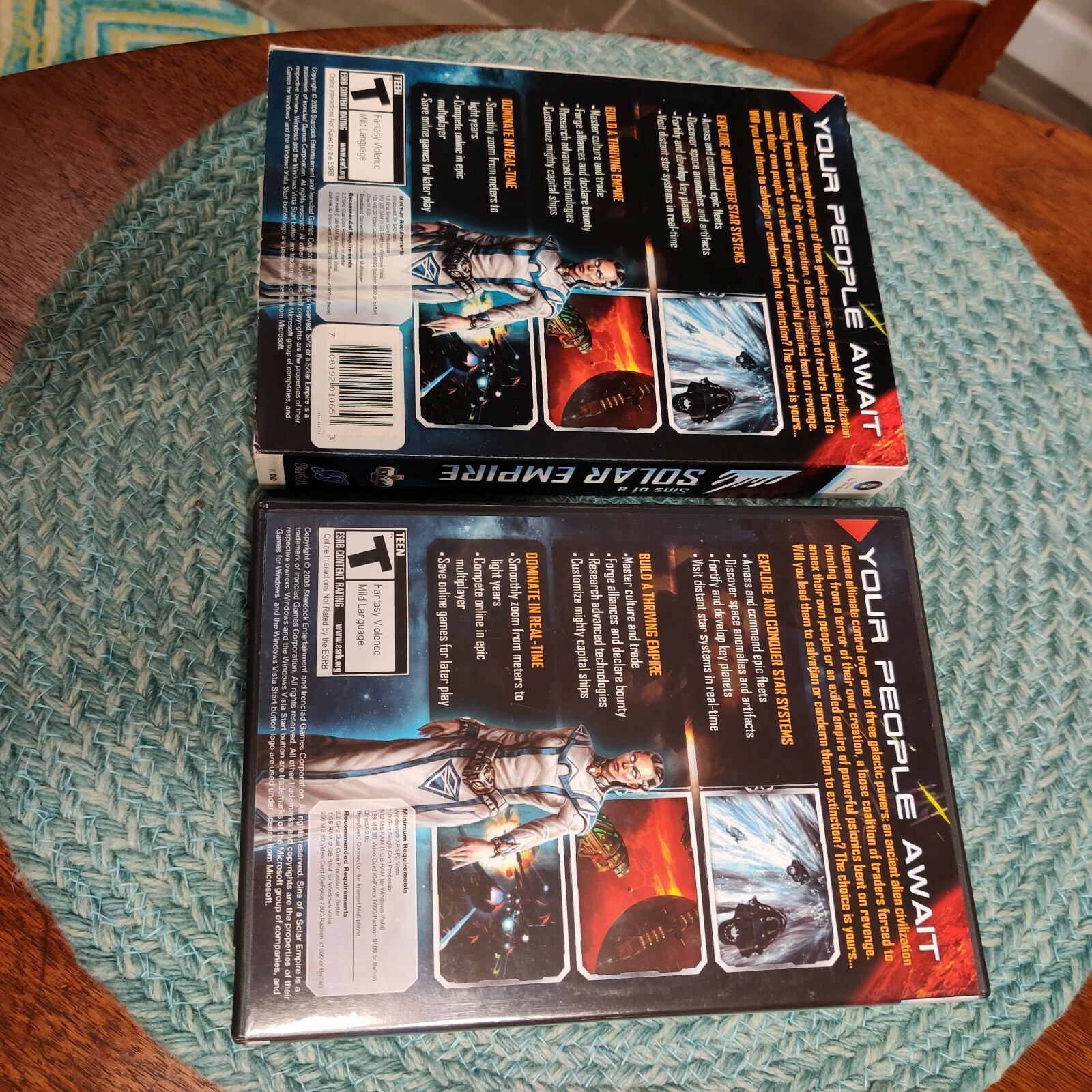 Sins of a Solar Empire (PC) COMPLETE WITH SLIPCOVER/KEY