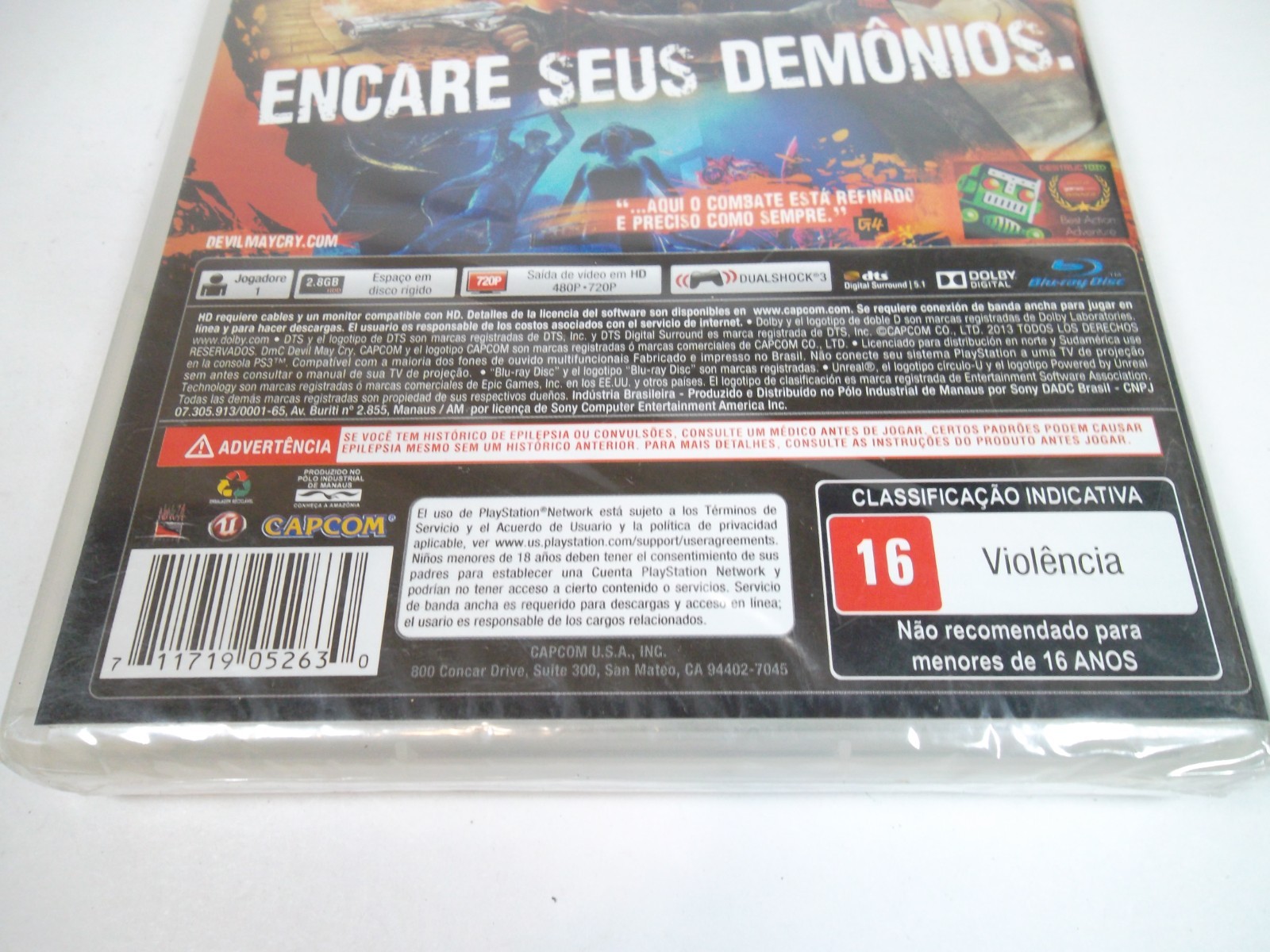 Rare DmC Devil May Cry PlayStation 3 PS3 Brand New Sealed Favoritos Brazil ver.