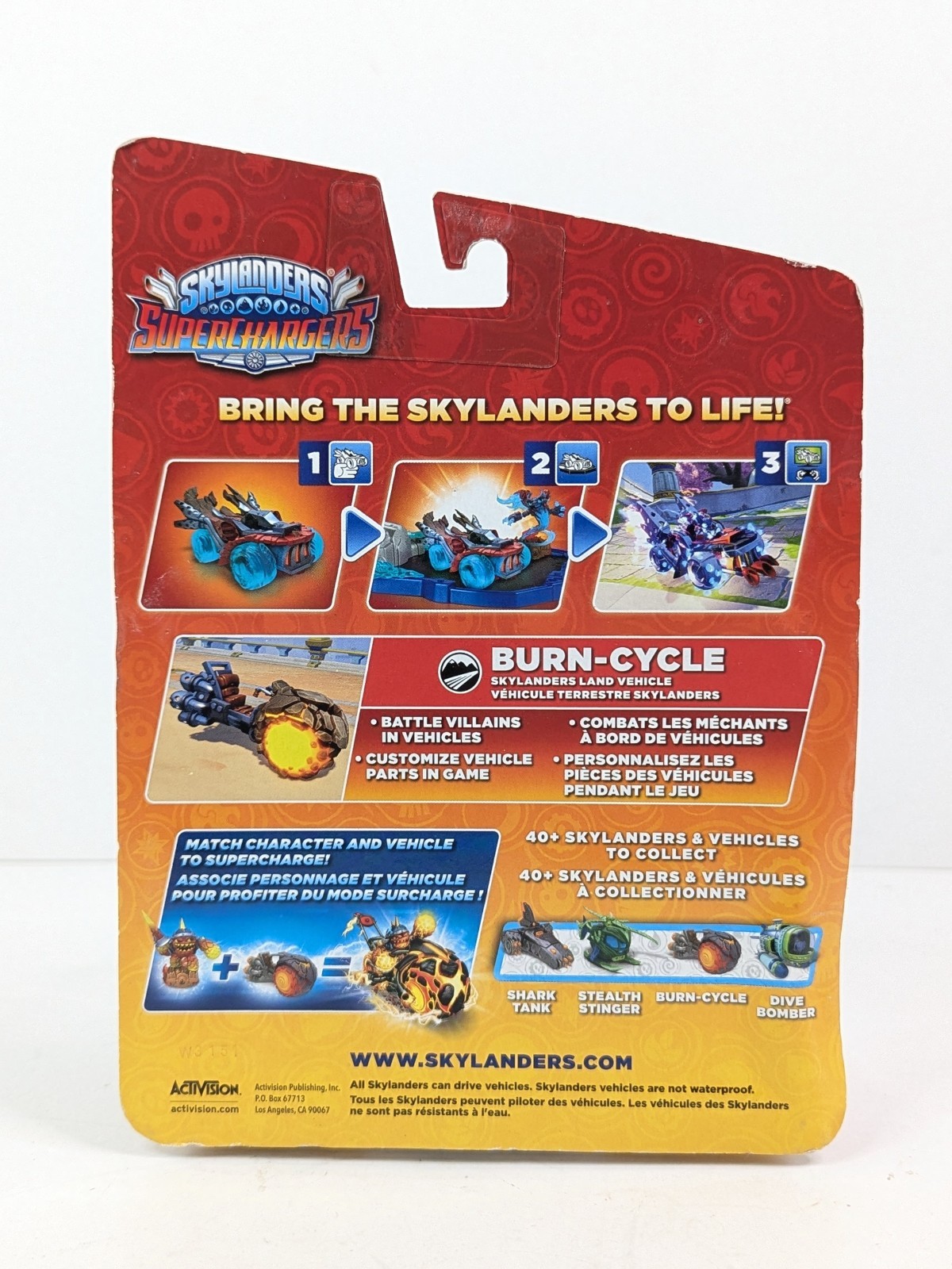 Skylanders Superchargers Figure Activision: Burn-Cycle Land Vehicle 2015 New