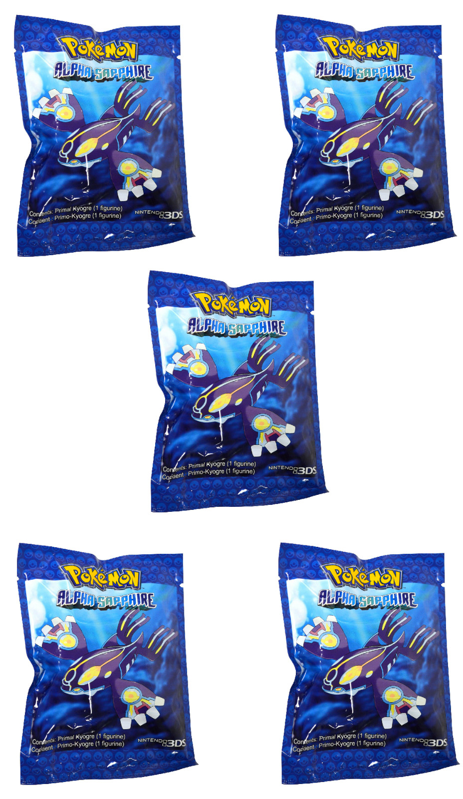 Pokemon Alpha Sapphire Collectible Primal Kyogre Figurine lot of 5 new