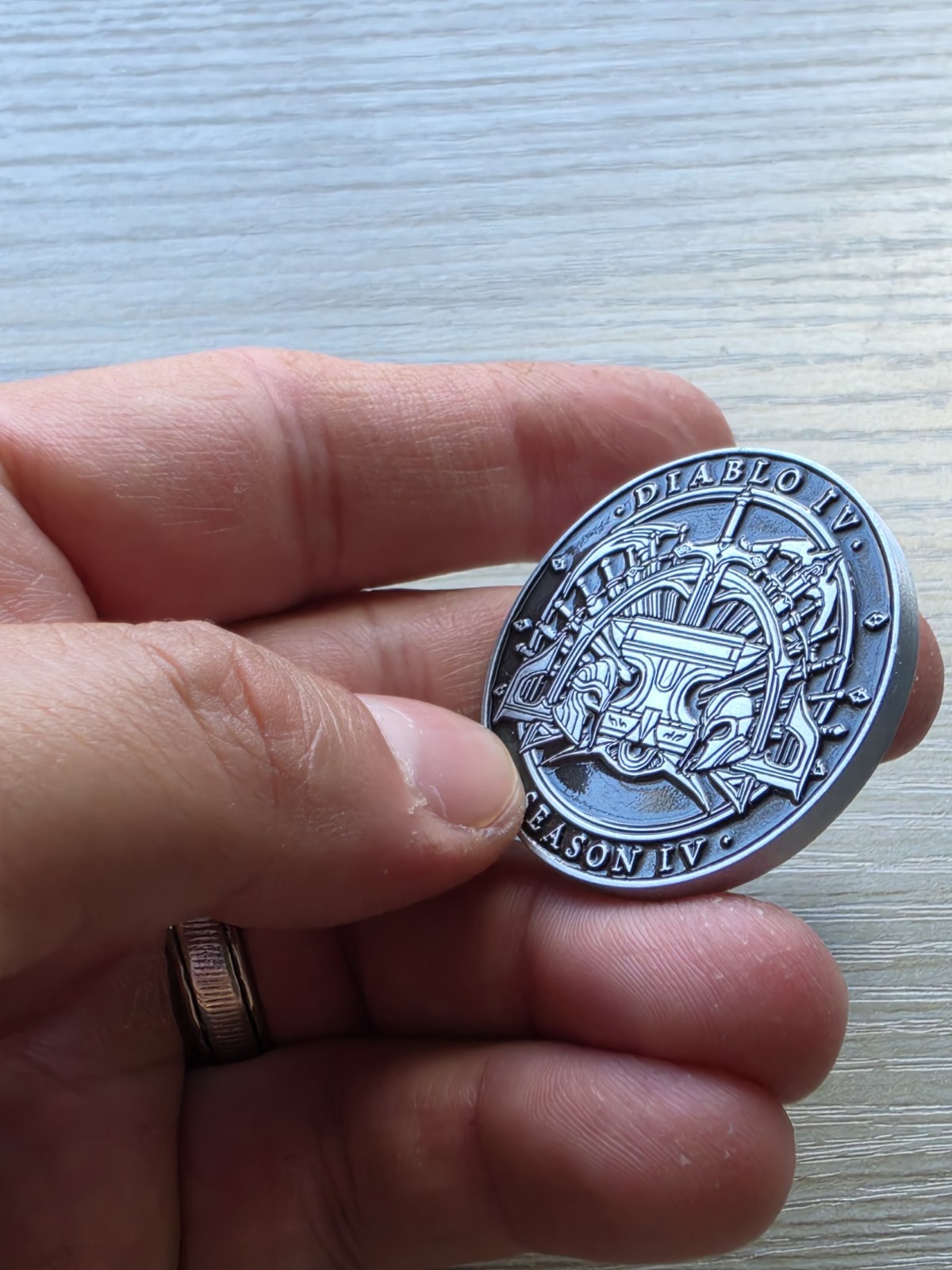 Diablo 4 IV Developer Coin Medal Season Of Loot Reborn #4 D4 Rare Blizzard PC
