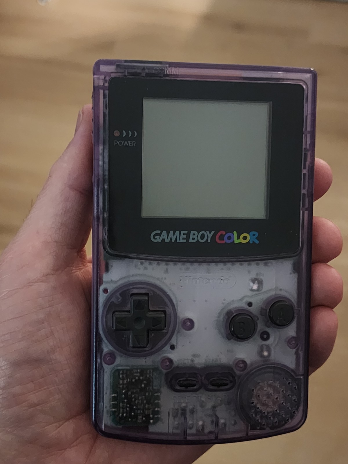 Nintendo GameBoy Color ATOMIC PURPLE Console CGB-001 (Working)