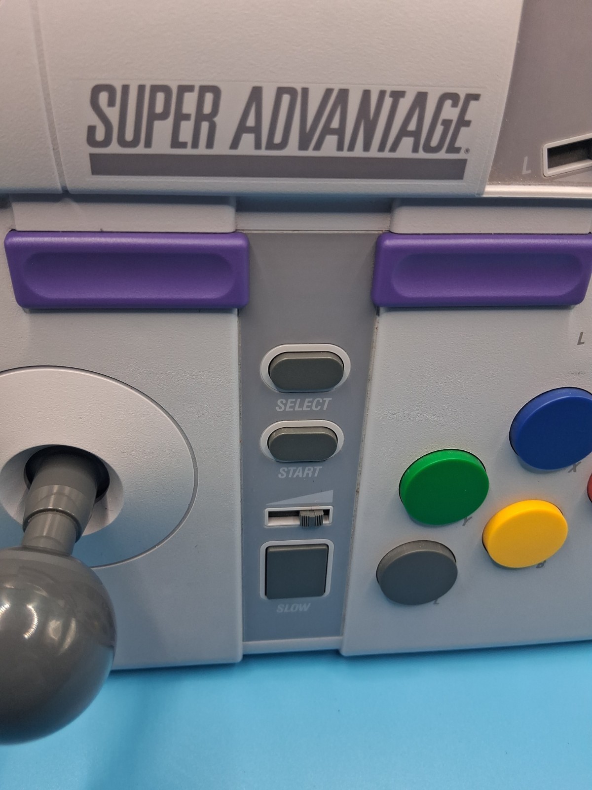 With Box Super Advantage Arcade Stick Controller – Super Nintendo SNES Complete