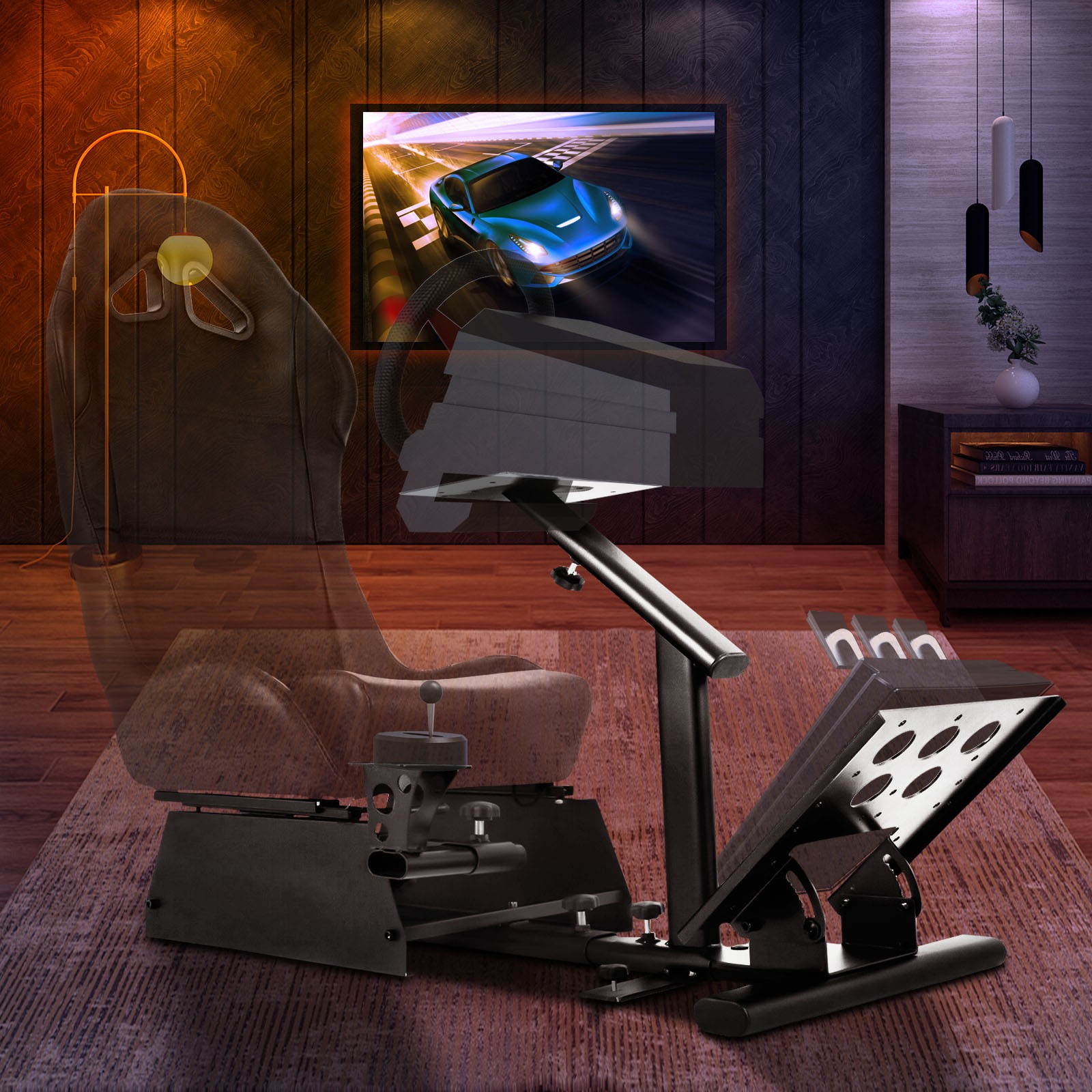 VEVOR Racing Simulator Cockpit Steering Wheel Stand for XBOX G29 G923 STAND ONLY