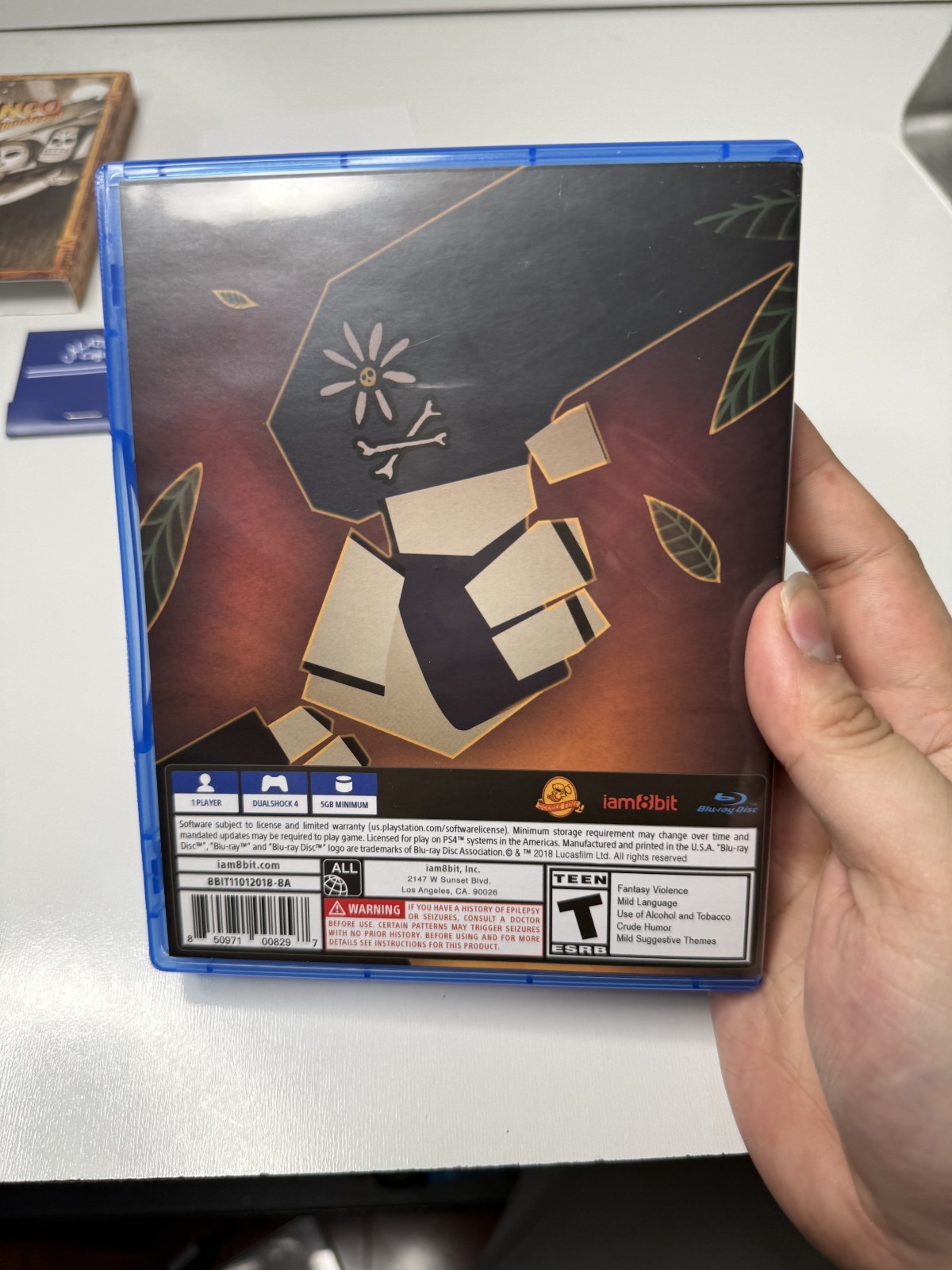 Grim Fandango Remastered PS4 Iam8bit Limited Edition with Golden Ticket +