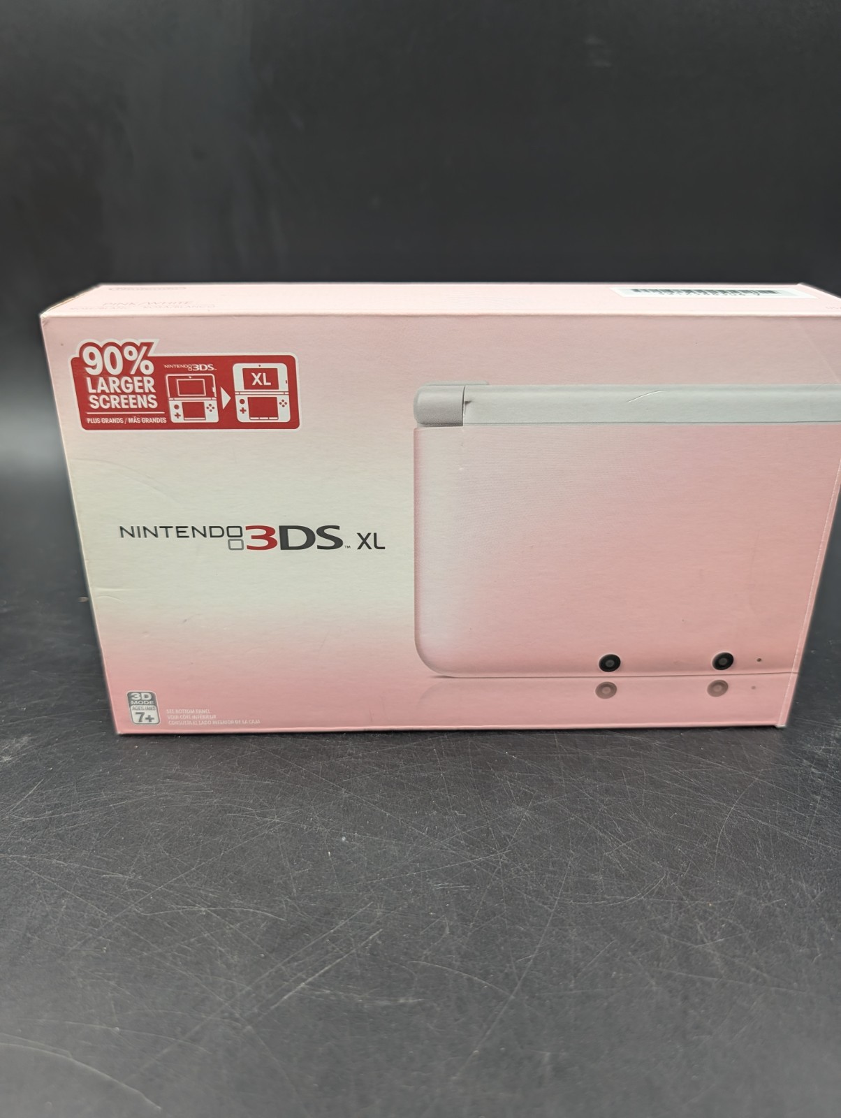 Nintendo 3DS XL Pink White Handheld Console CIB Matching Serials US
