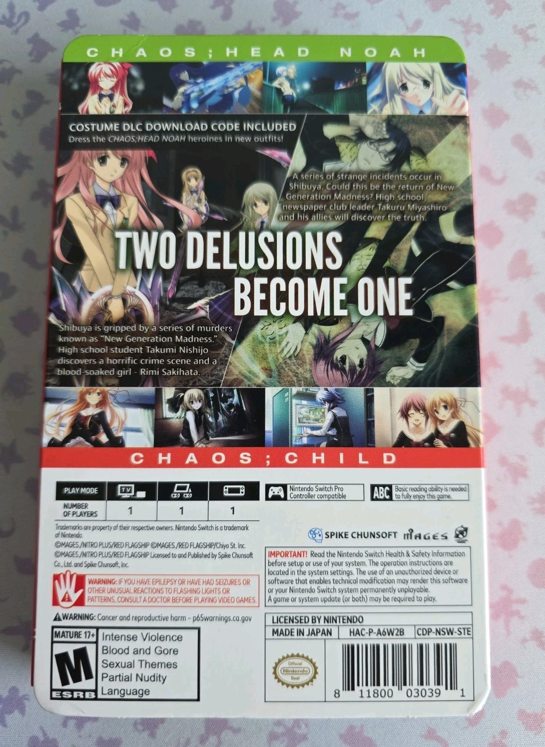 Chaos;Head Noah / Chaos;Child Double Pack – Steelbook Launch Edition (Switch)