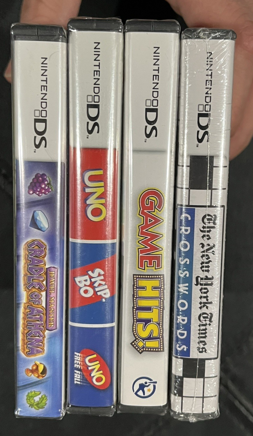 Lot of 4 Nintendo DS games New! Sealed! New York Times Crosswords, Game Hits!
