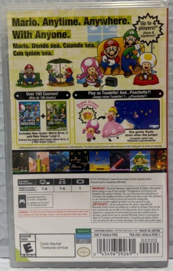 Nintendo Switch – Super Mario Bros. U Deluxe – Factory New – Sealed Box