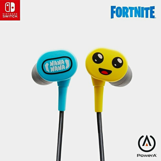 PowerA Fortnite Peely In-Ear Earbuds 3.5mm Wired Inline Mic Volume Control