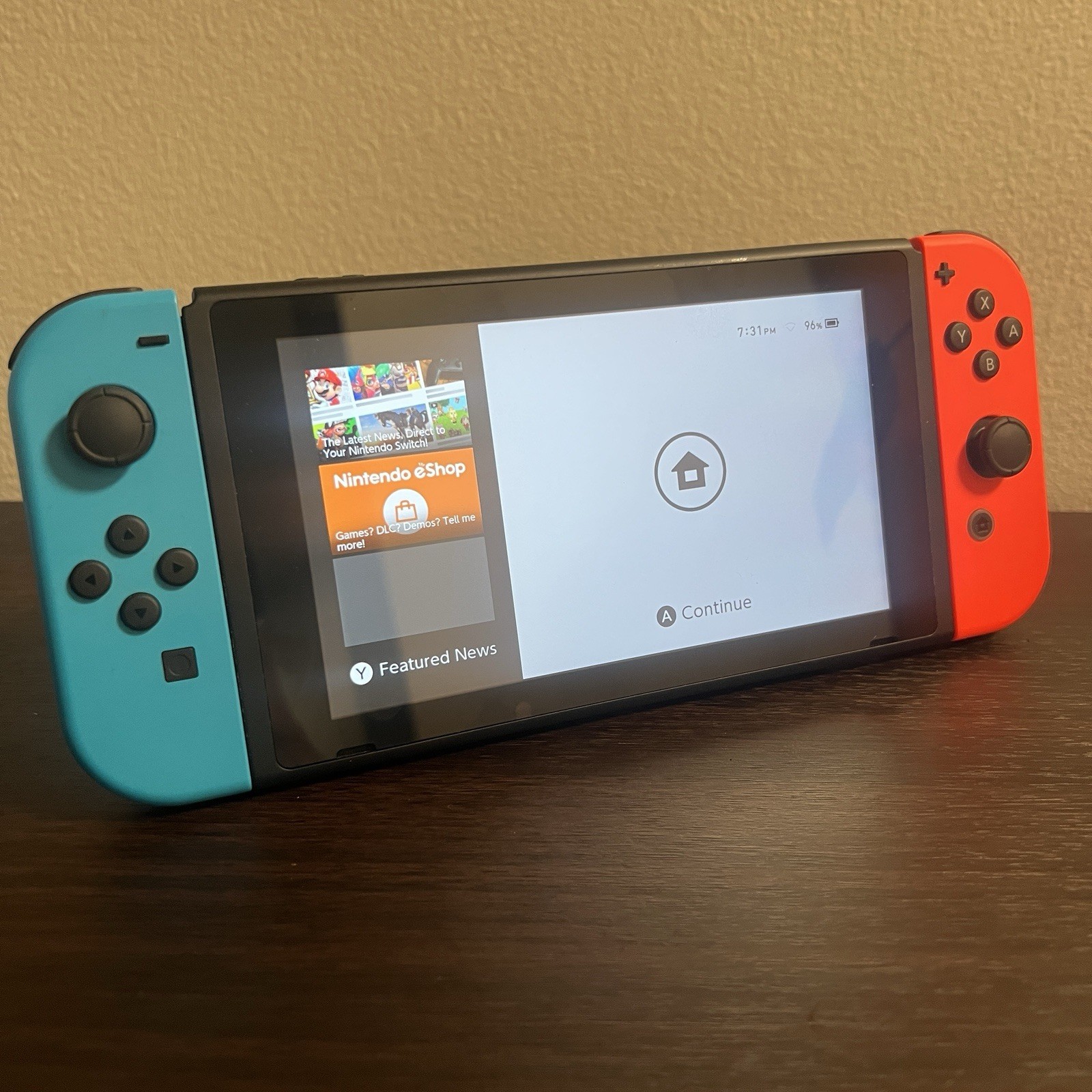 Nintendo Switch HAC-001 Original Red And Blue Console Only