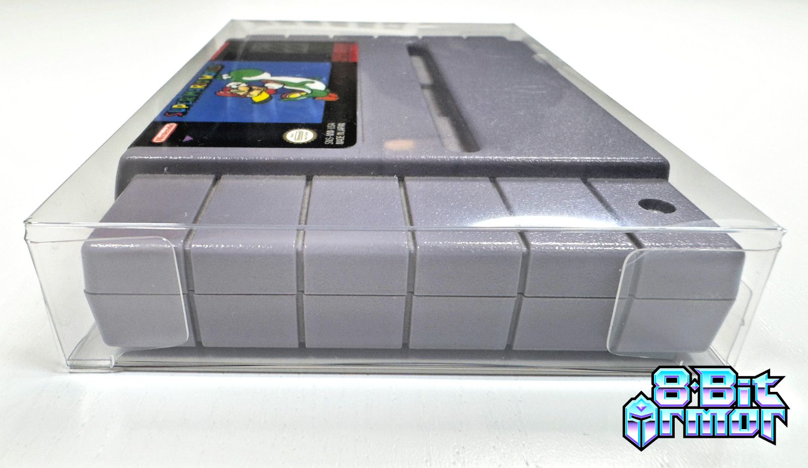 3 Cartridge Protectors for Super Nintendo SNES Cart Game Clear Display Case
