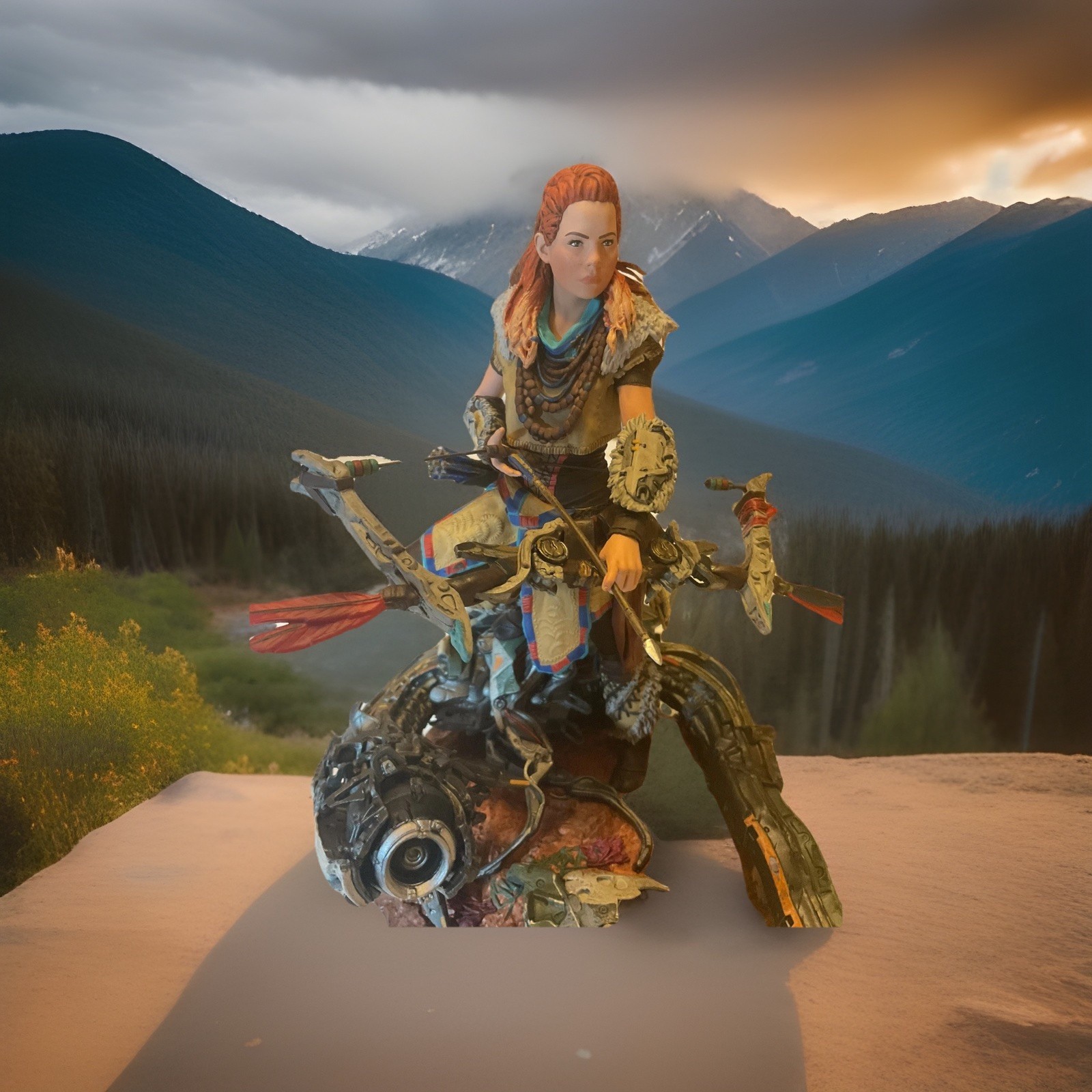 Horizon Zero Dawn Collector’s Edition 9″ Statue Huntress Aloy Figure Only
