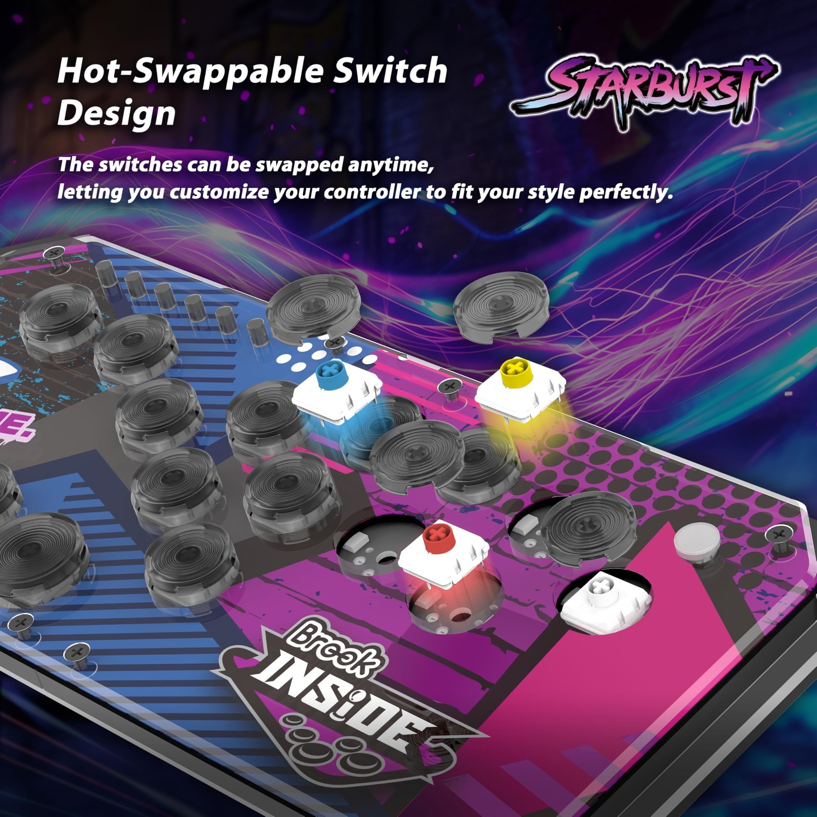 Brook Fighter Starburst All-Button Arcade Controller for PS5, PS4, Xbox Serie…
