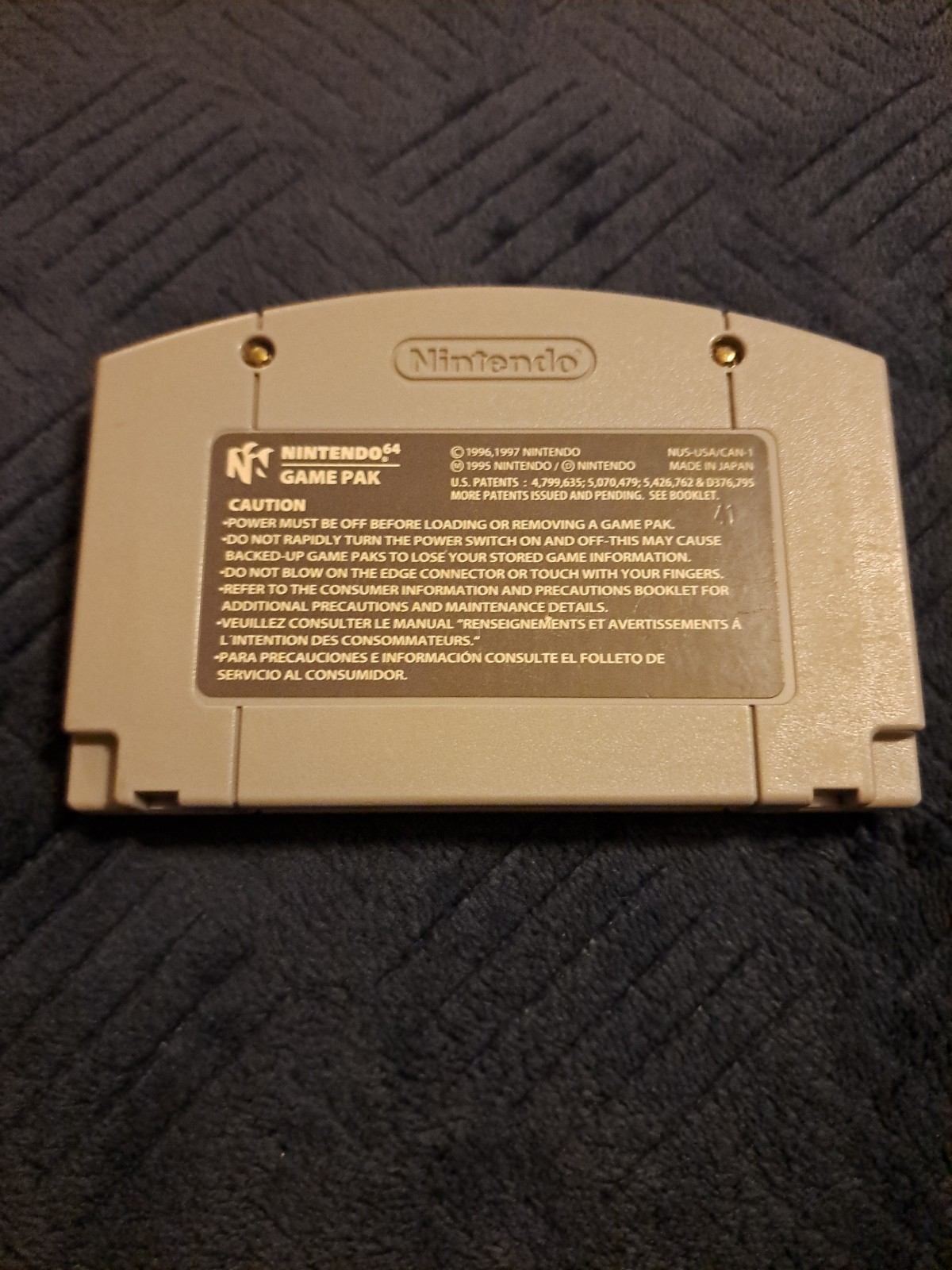 WWF War Zone (Nintendo 64, 1998) Authentic Cart Only