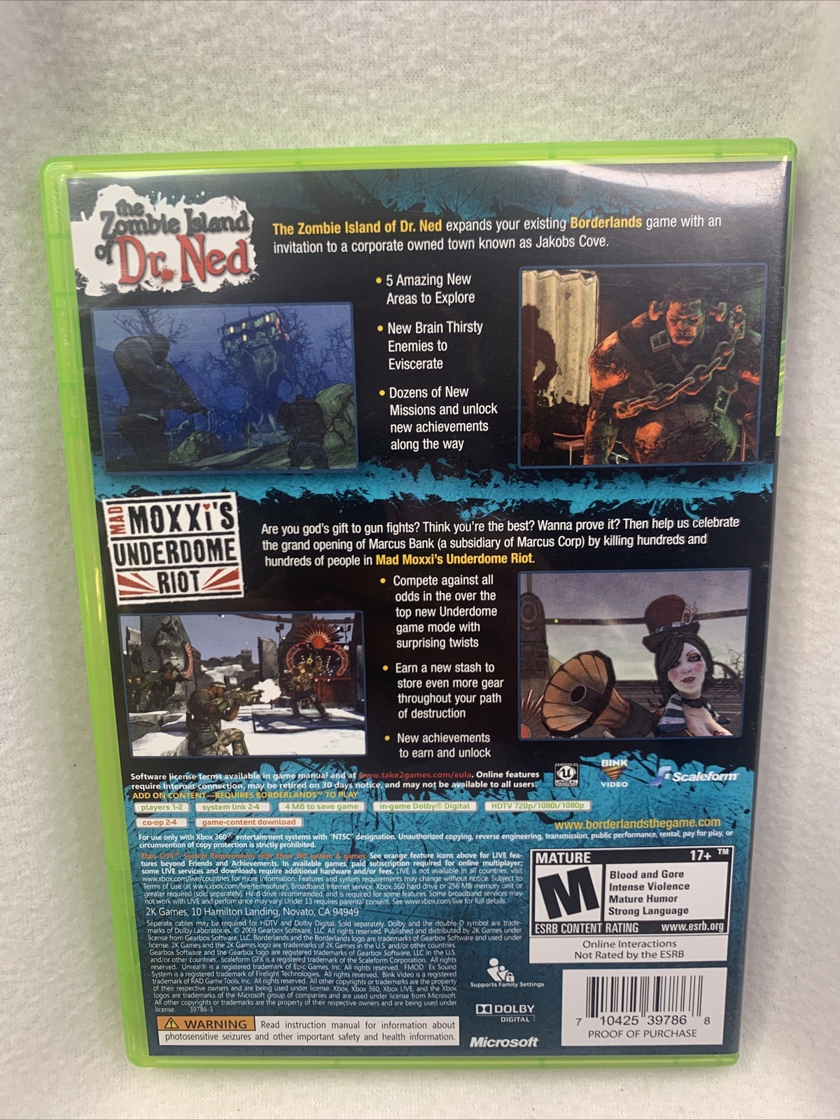 Borderlands Double Game Add-On Pack: The Zombie Island of Dr. Ned & Mad Moxxi’s