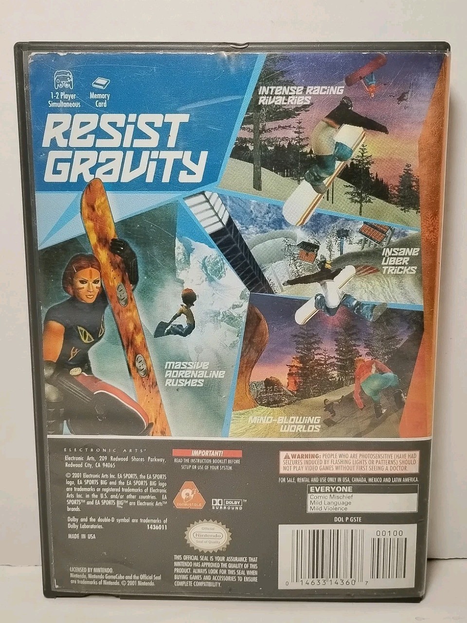 SSX Tricky (Nintendo GameCube, 2001) Case ONLY, NO GAME or Manual