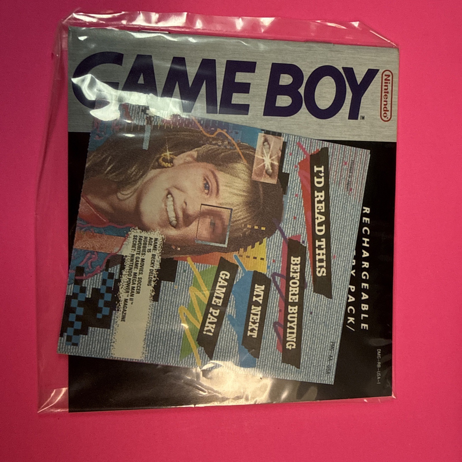 Game Boy Rechargeable Battery Pack AC Adapter DMG-03 • Box & Manual • No battery
