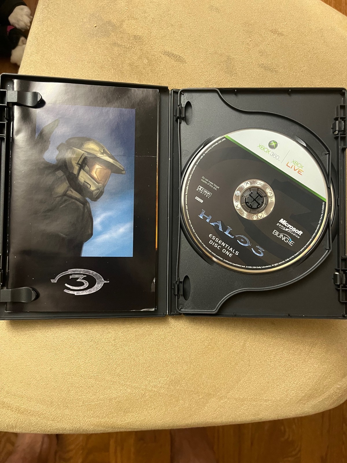 Halo 3: Essentials (Microsoft Xbox 360, 2 Disc Set) Complete CIB