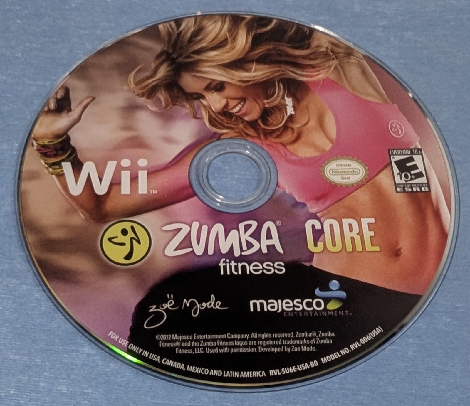 Zumba Fitness Core Nintendo Wii Tested and Working
