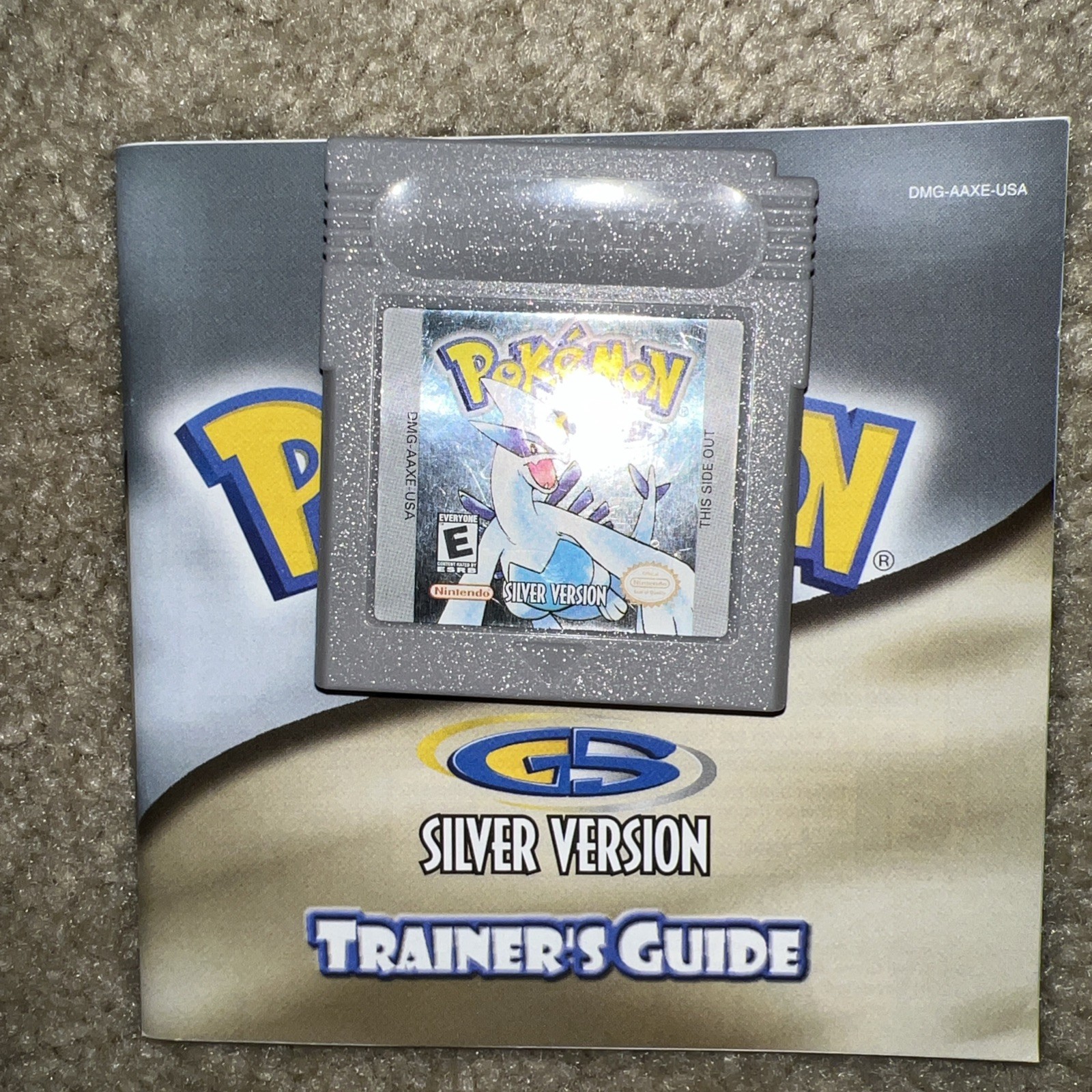 Pokemon Silver (Nintendo GameBoy Color, 2000) And Manual