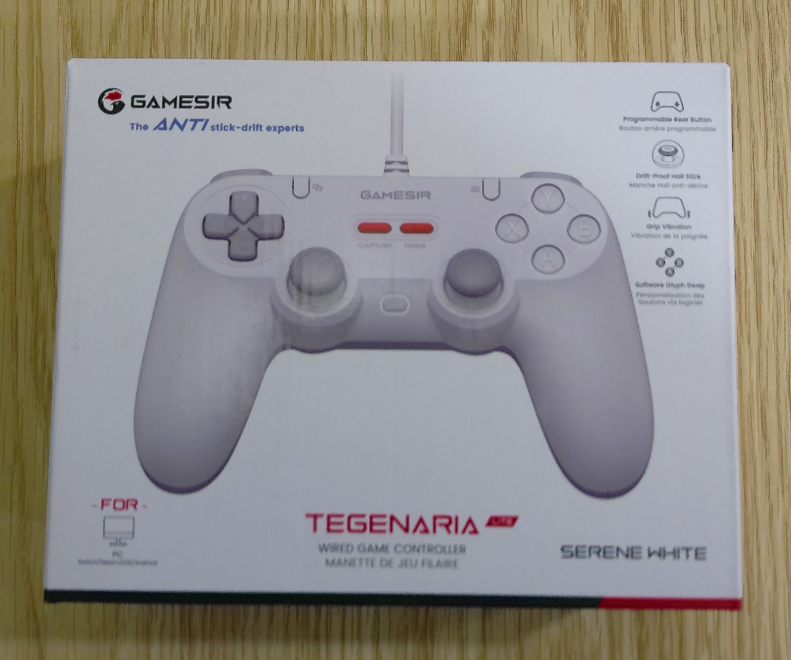 GameSir Tegenaria Lite Wired Controller For Switch, Android, iOS, PC – White