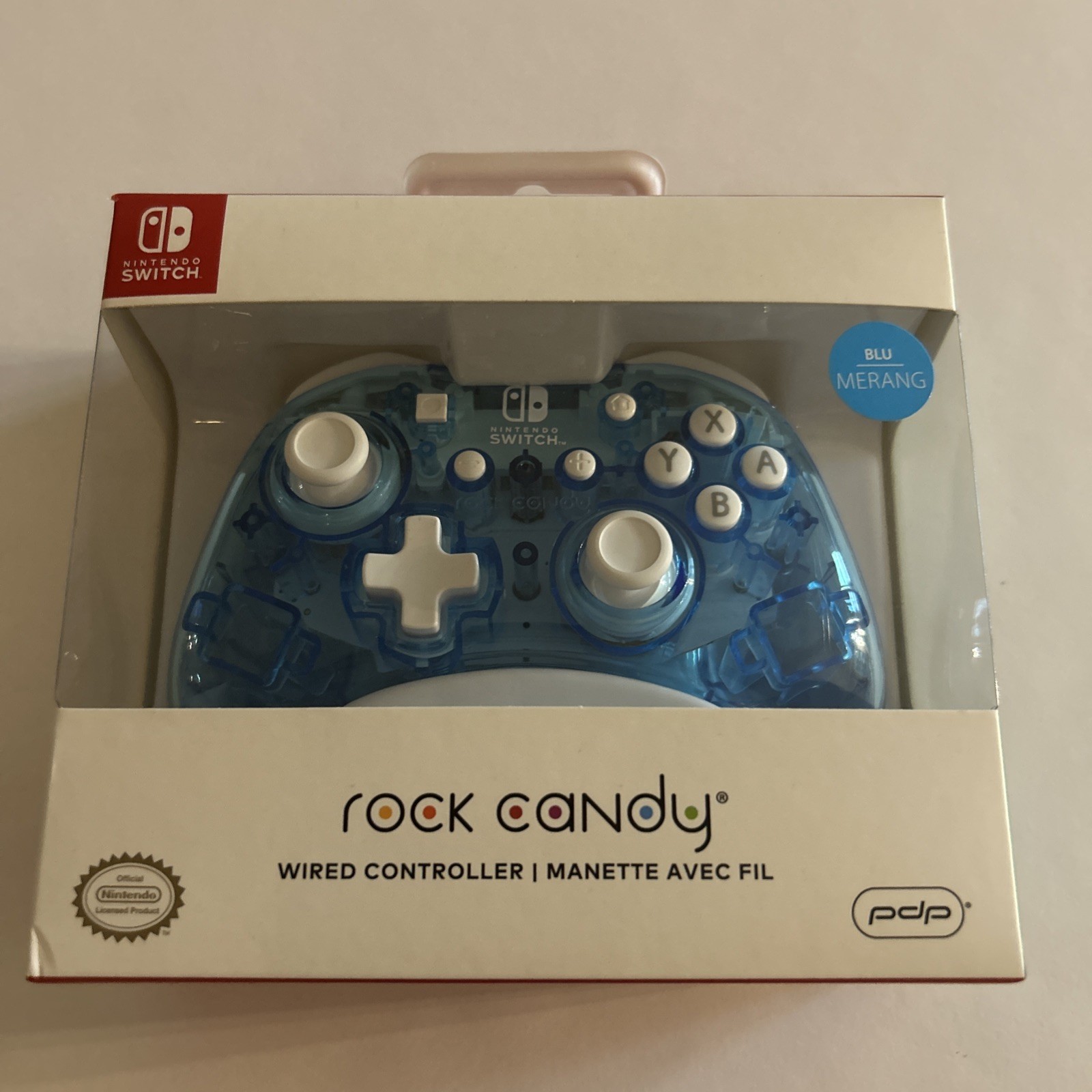 Nintendo Switch Rock Candy PDP Wired Controller BLUE- New