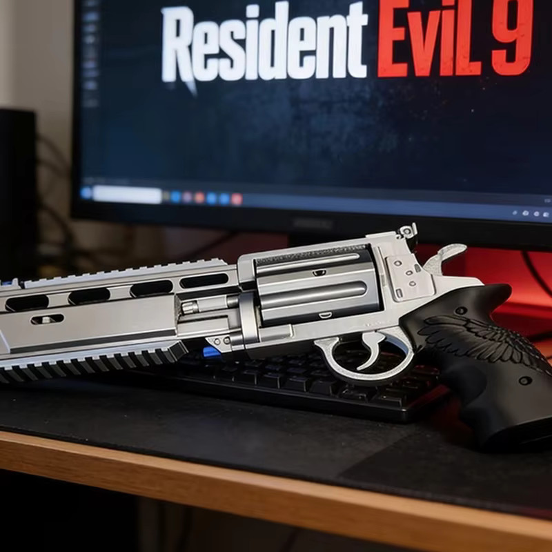 Resident Evil 9 Requiem Leon Revolver Weapon Replica Cosplay Prop Video Game