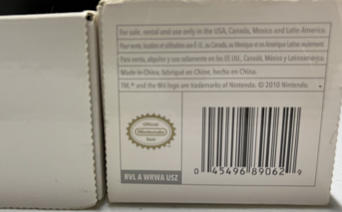 Nintendo Wii Remote Motion Plus Controller Nunchuk White OEM New Factory Sealed