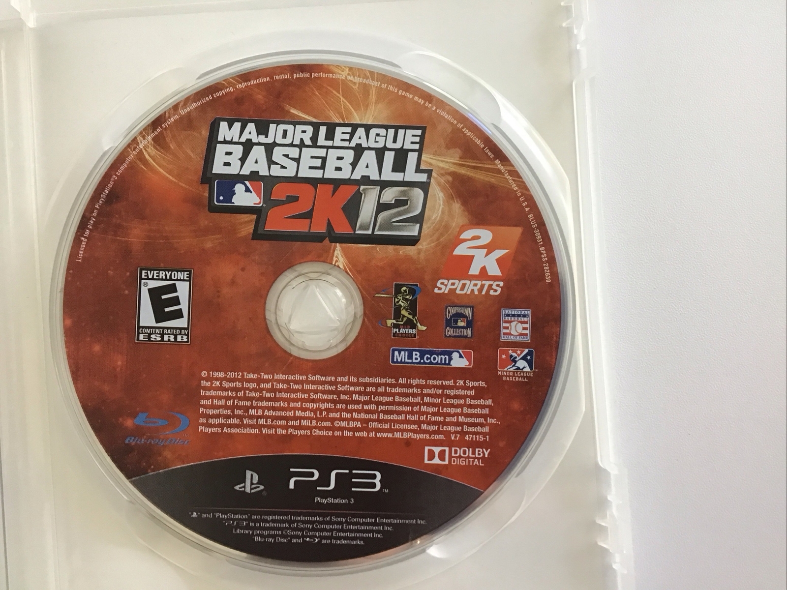 Sony PlayStation 3 PS3 Major League Baseball 2K12 CIB Tested