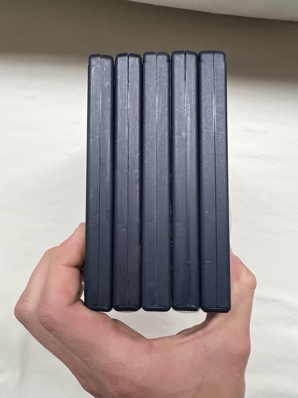 Lot of 5 OEM PlayStation &PS2 Empty Replacement Cases Without Memory Card Holder
