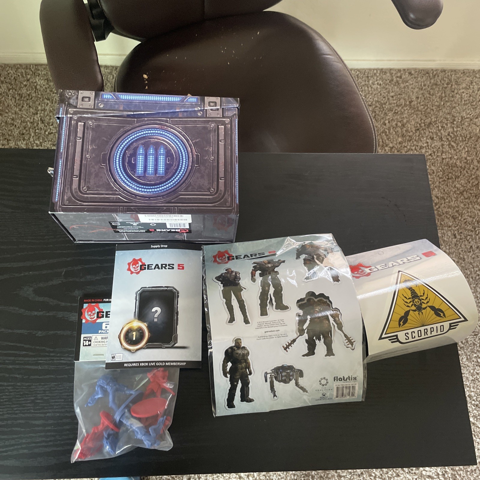 Gears Of War Tin Ammunition Storage Box | Collectible Gears 5 Bundle