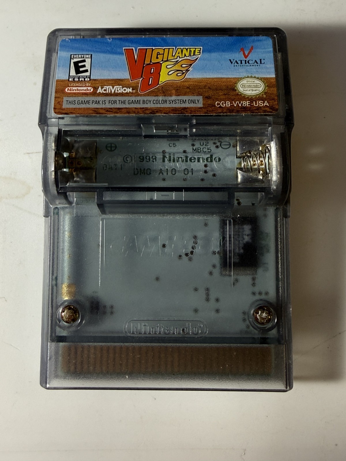 Vigilante 8 Nintendo Game Boy Color Authentic Cartridge Only No Battery Cover
