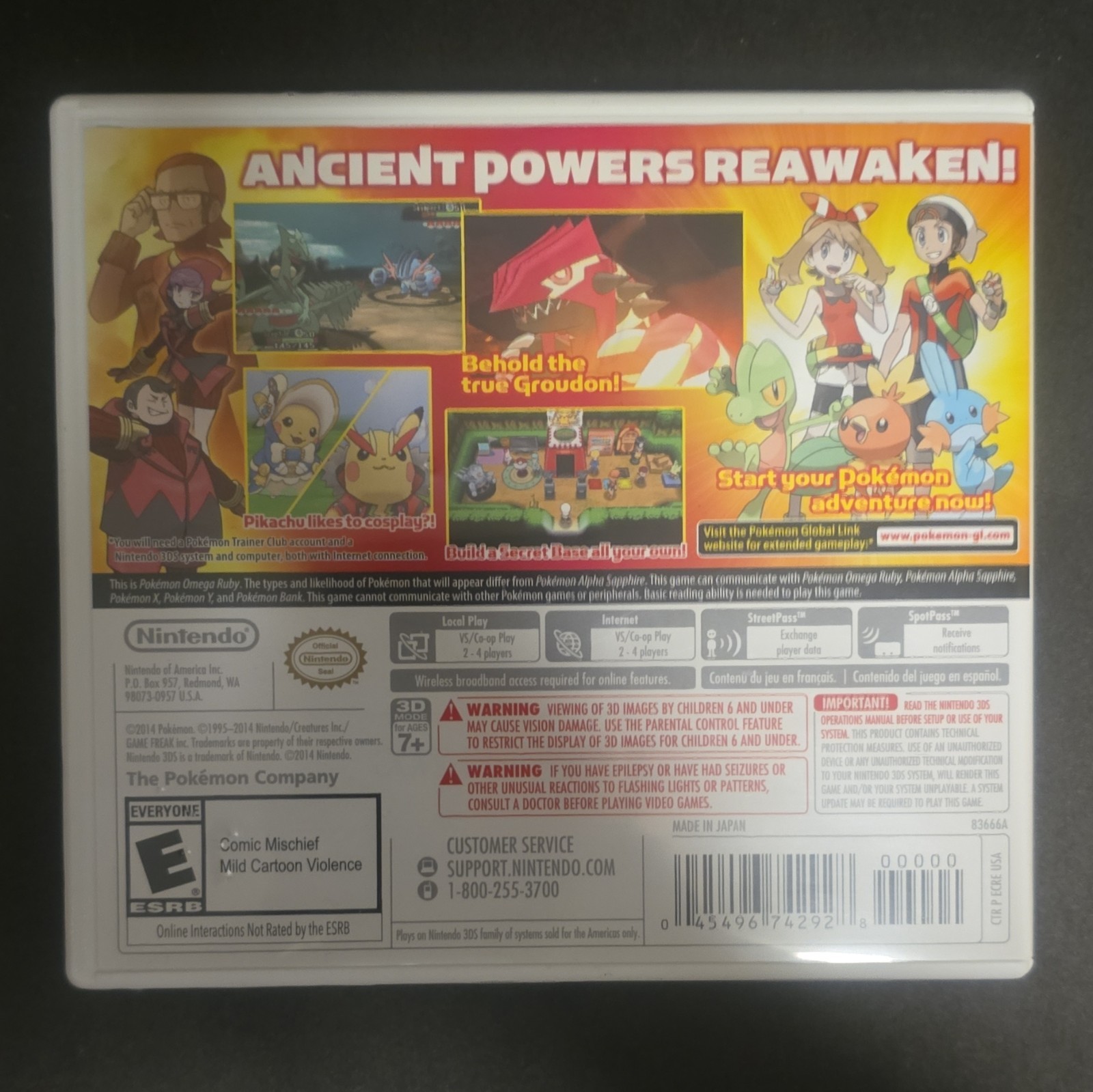 Nintendo Pokémon Omega Ruby Nintendo 3DS Pokémon Series E Rated NTSC-U/C 2014