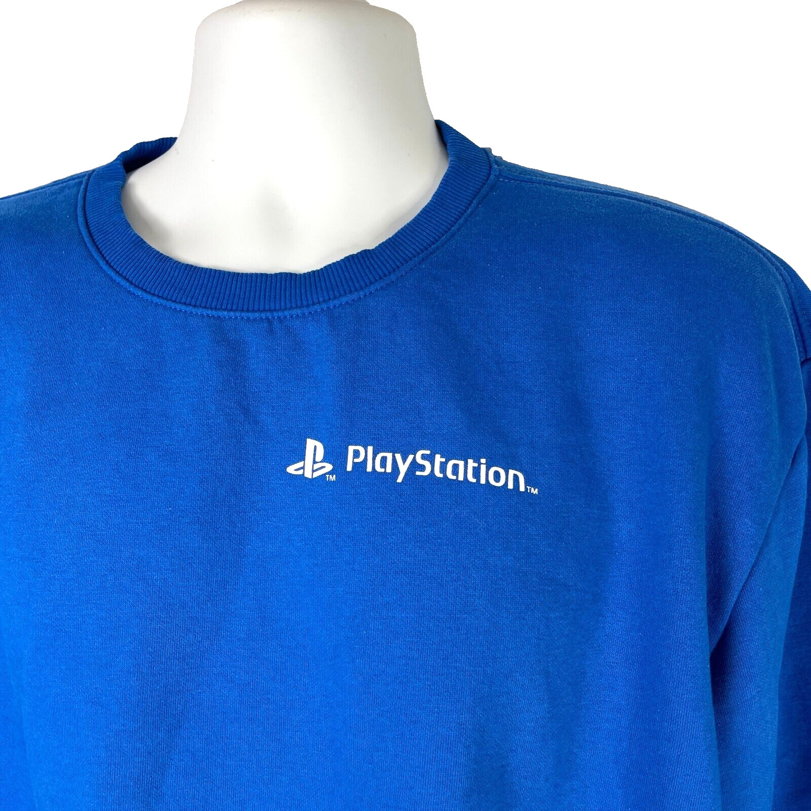 Sony PlayStation Mens H&M Pullover Sweatshirt size Large Difuzed Dualshock