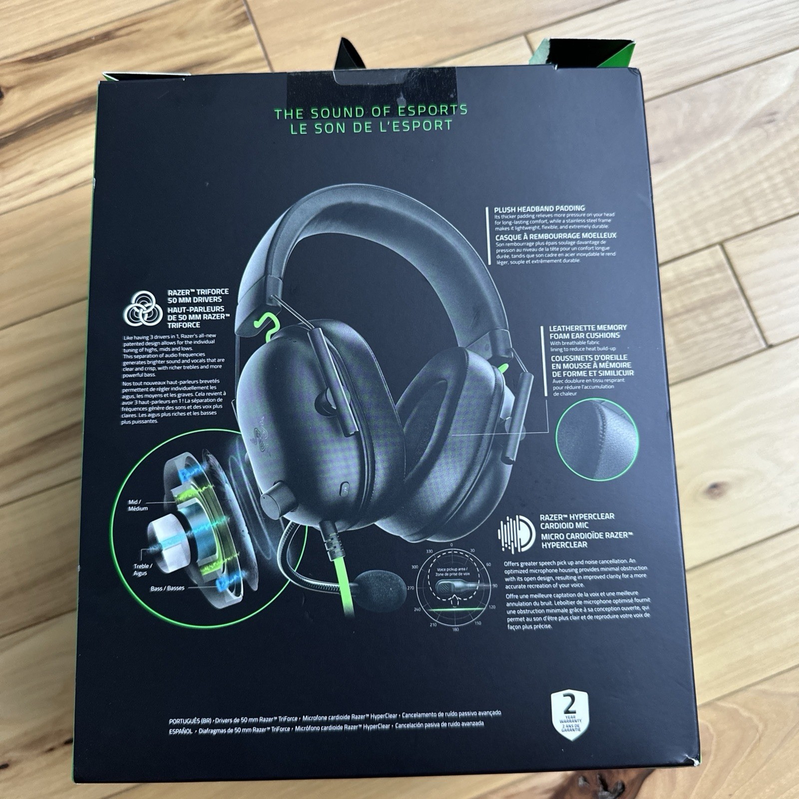 Razer BlackShark V2 X Wired Gaming Headset Multi-Platform – NEW Sealed