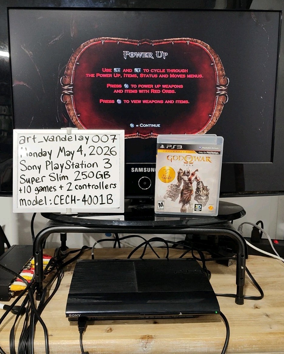 Sony Playstation 3 Super Slim 250GB Console CECH-4001B Bundle + 10 Games Tested!