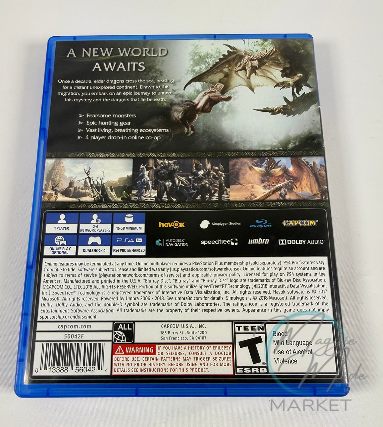 Monster Hunter World PS4 PlayStation 4 Capcom Horizon Zero Dawn Content Included