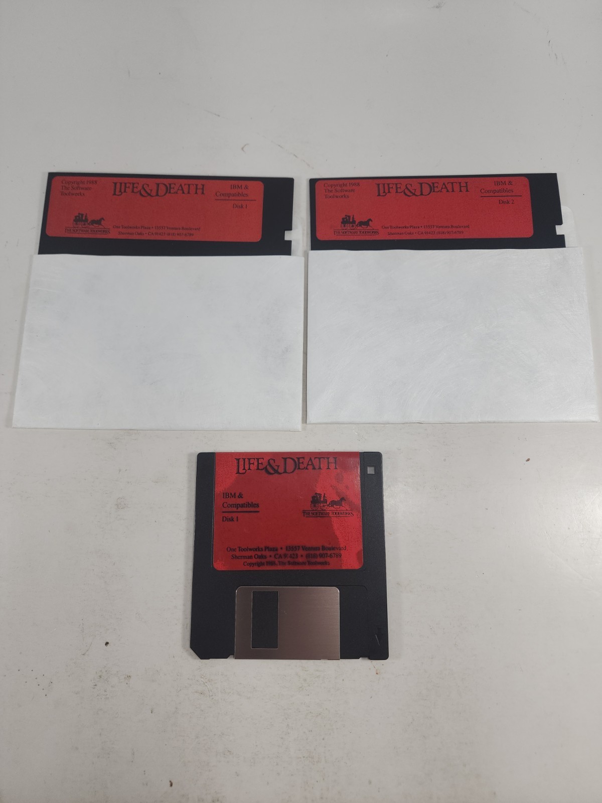 Life & Death You Are The Surgeon 1988 Big Box IBM PC Tandy Computer Untested VG+