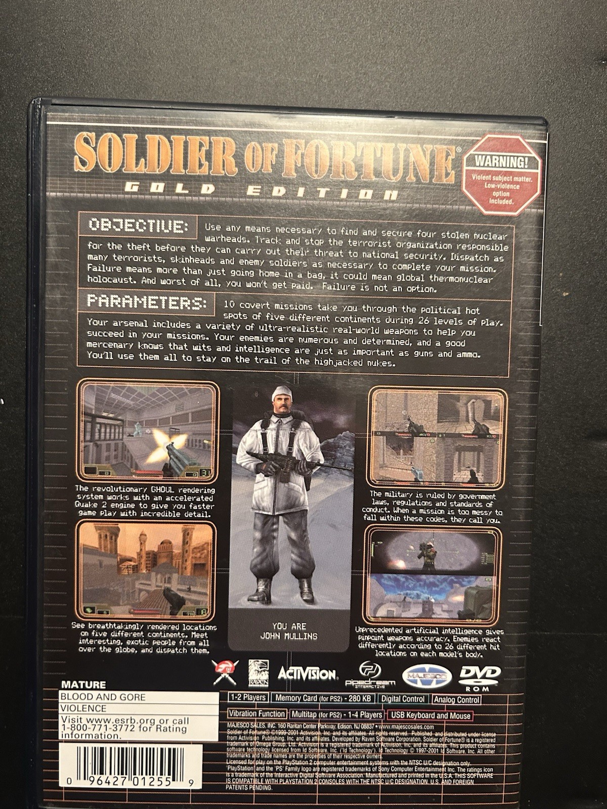 Majesco Soldier of Fortune: Gold Edition PS2 M Mature NTSC-U/C Shooter