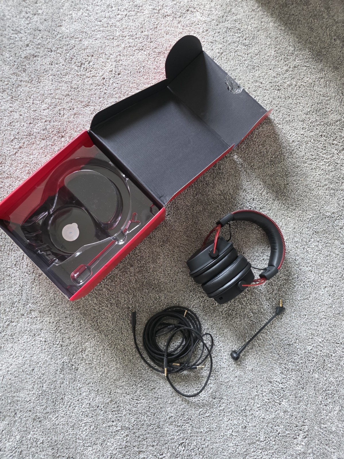 HyperX Cloud Alpha Gaming Headset Black/Red, 3.5mm Jack, Detachable Cable
