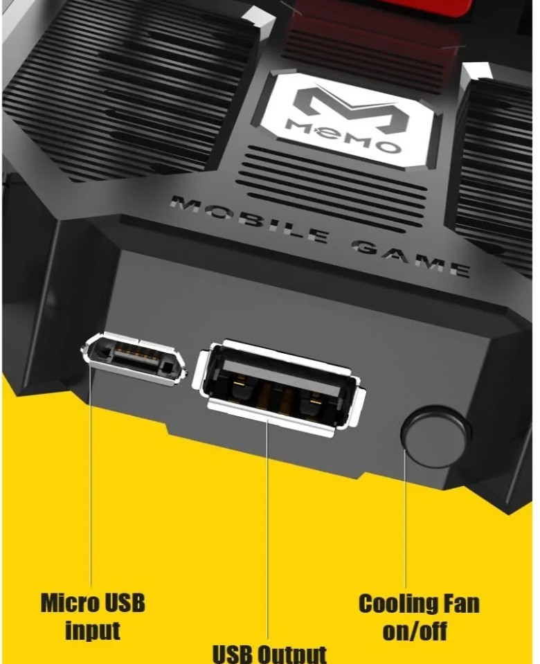 PUBG Mobile Controller Mikirini with Phone Cooler 4000mAh Battery