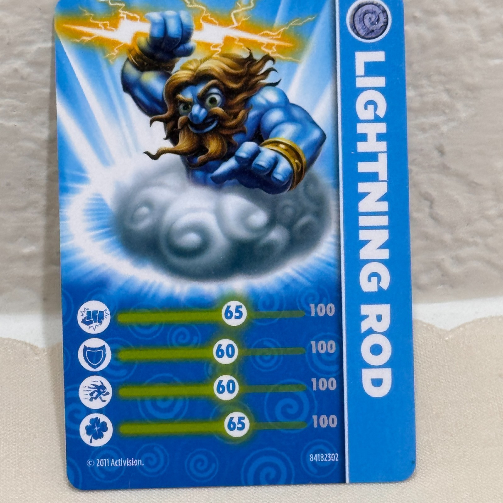 Skylanders Spyro’s Adventure Lightning Rod Figure With Cards Air Element