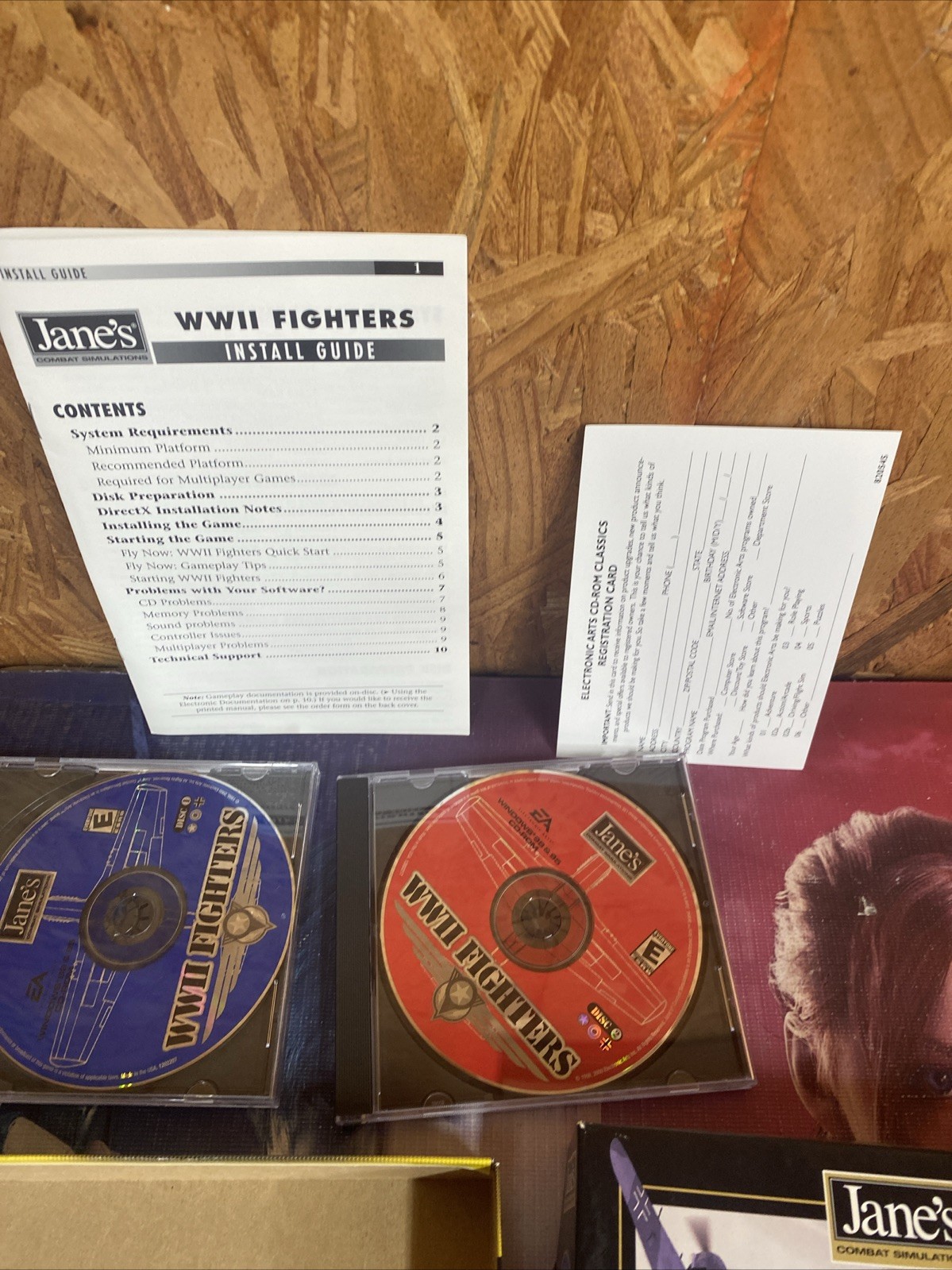 Jane’s Combat Flight Simulator WWII FIGHTERS PC GAME 1999 1st Edition COMPLETE